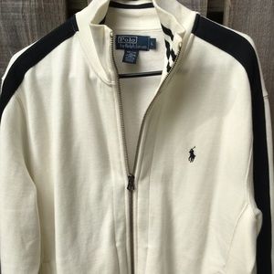 White Polo Ralph Lauren Knit Jacket